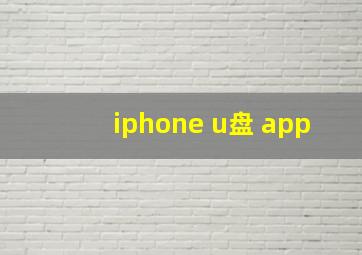 iphone u盘 app